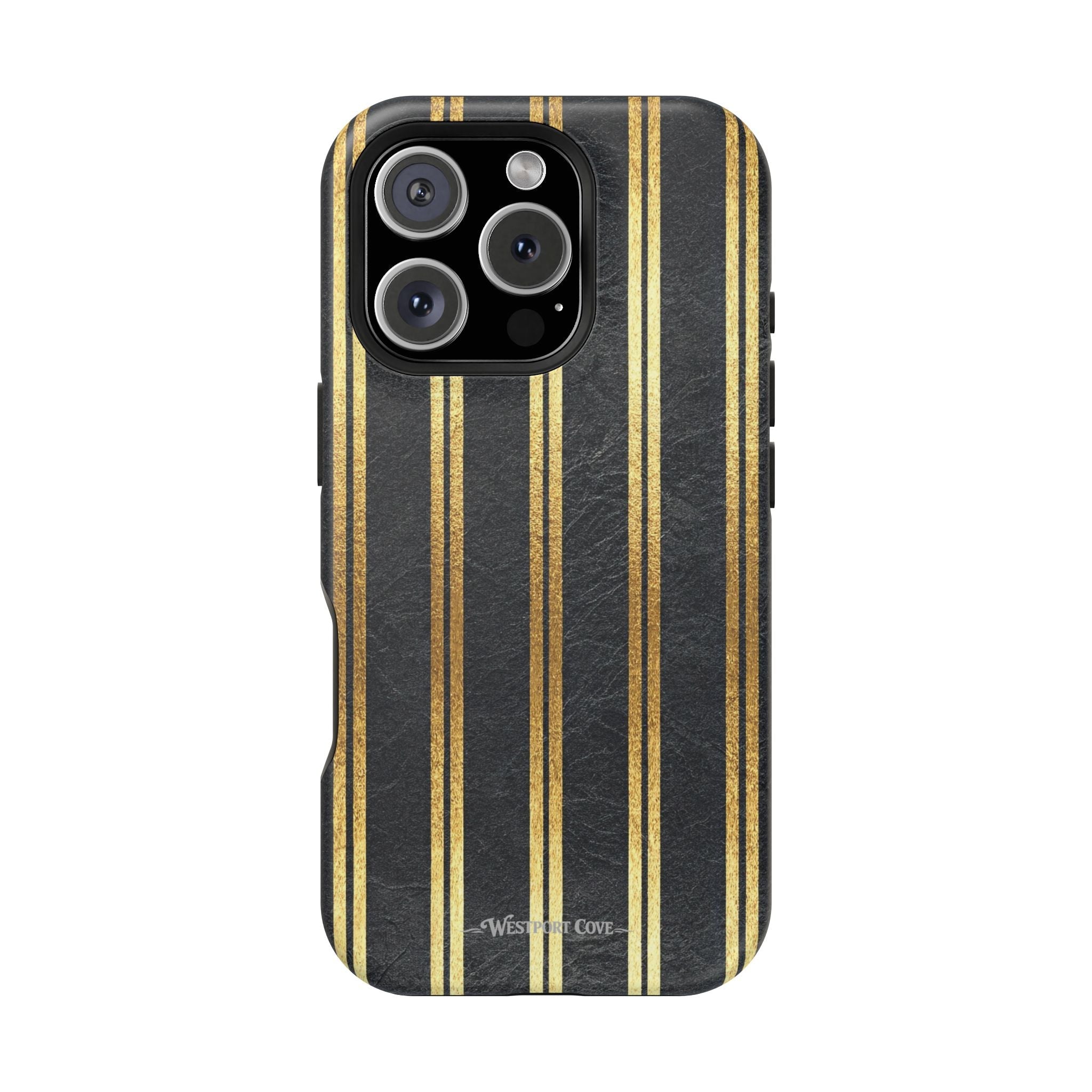 Black Leather - Extreme MagSafe Phone Case - Westport Cove