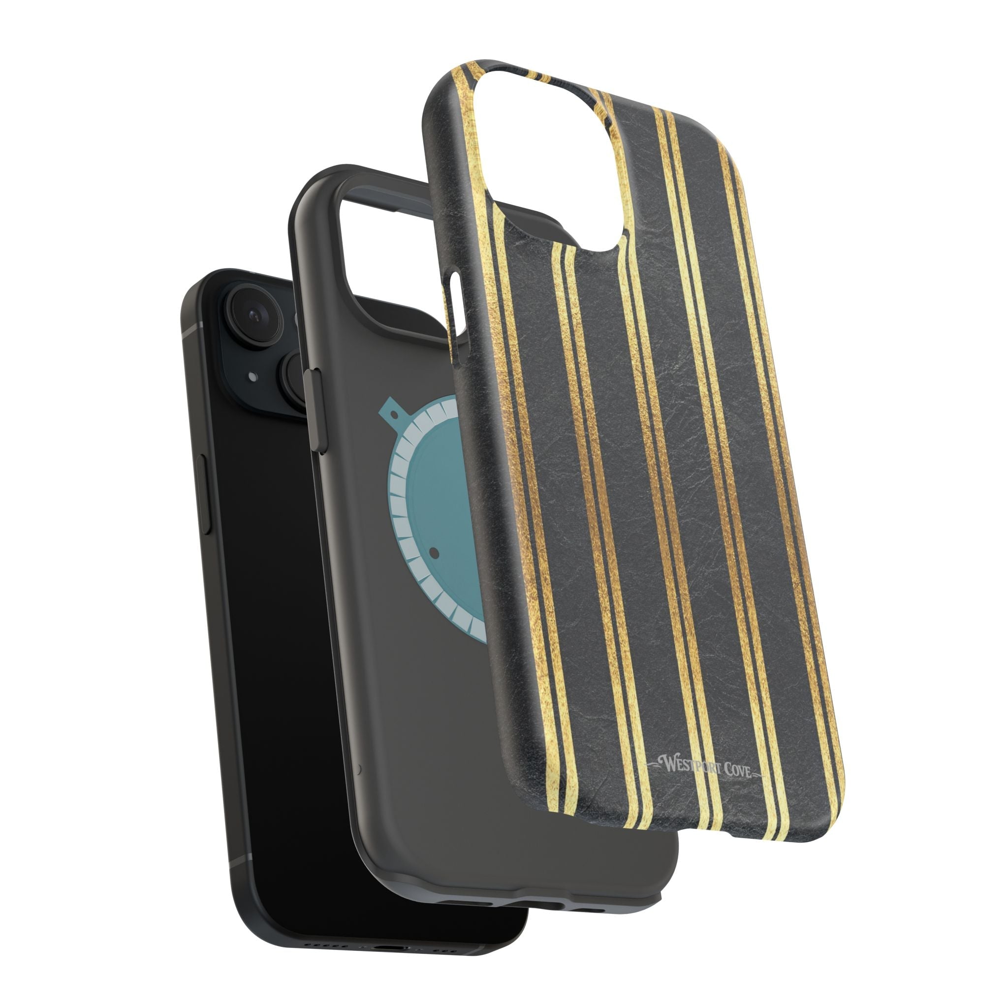 Black Leather - Extreme MagSafe Phone Case - Westport Cove