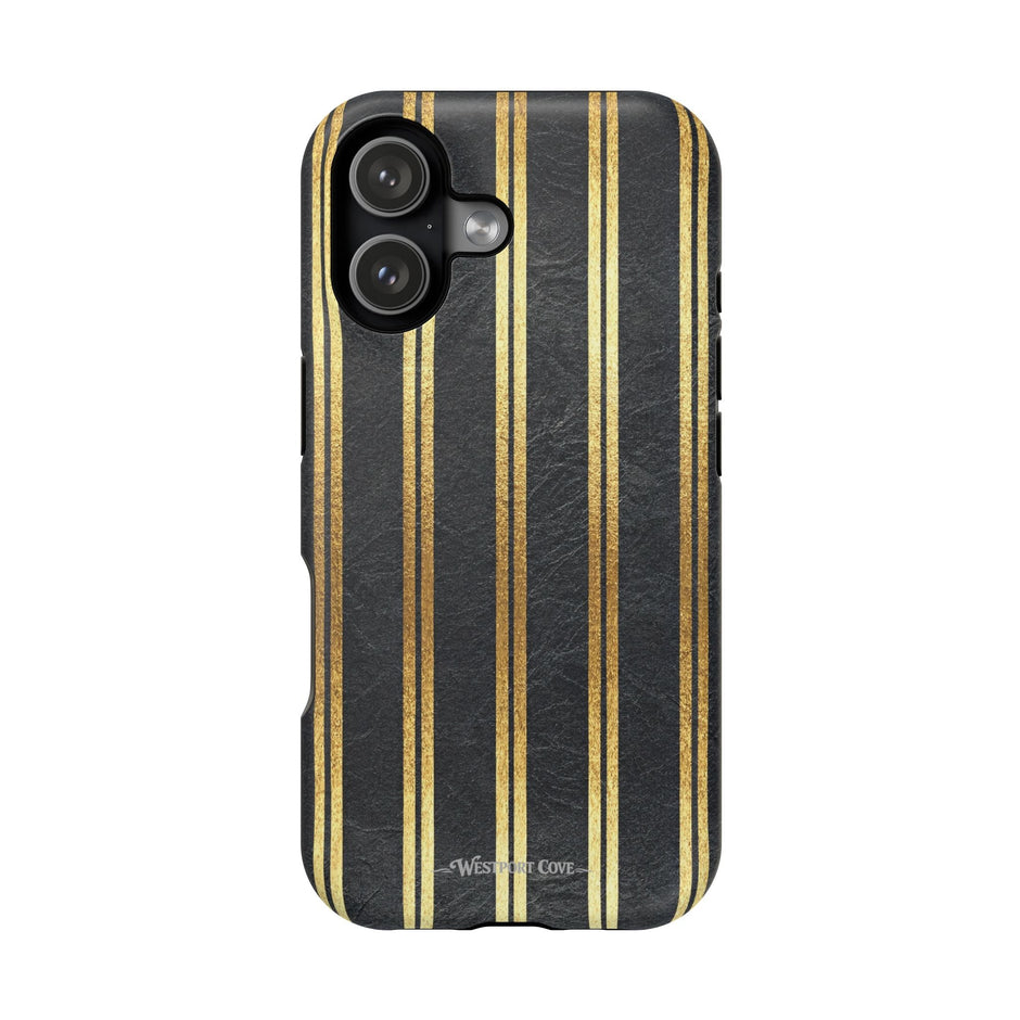 Black Leather - Extreme MagSafe Phone Case - Westport Cove