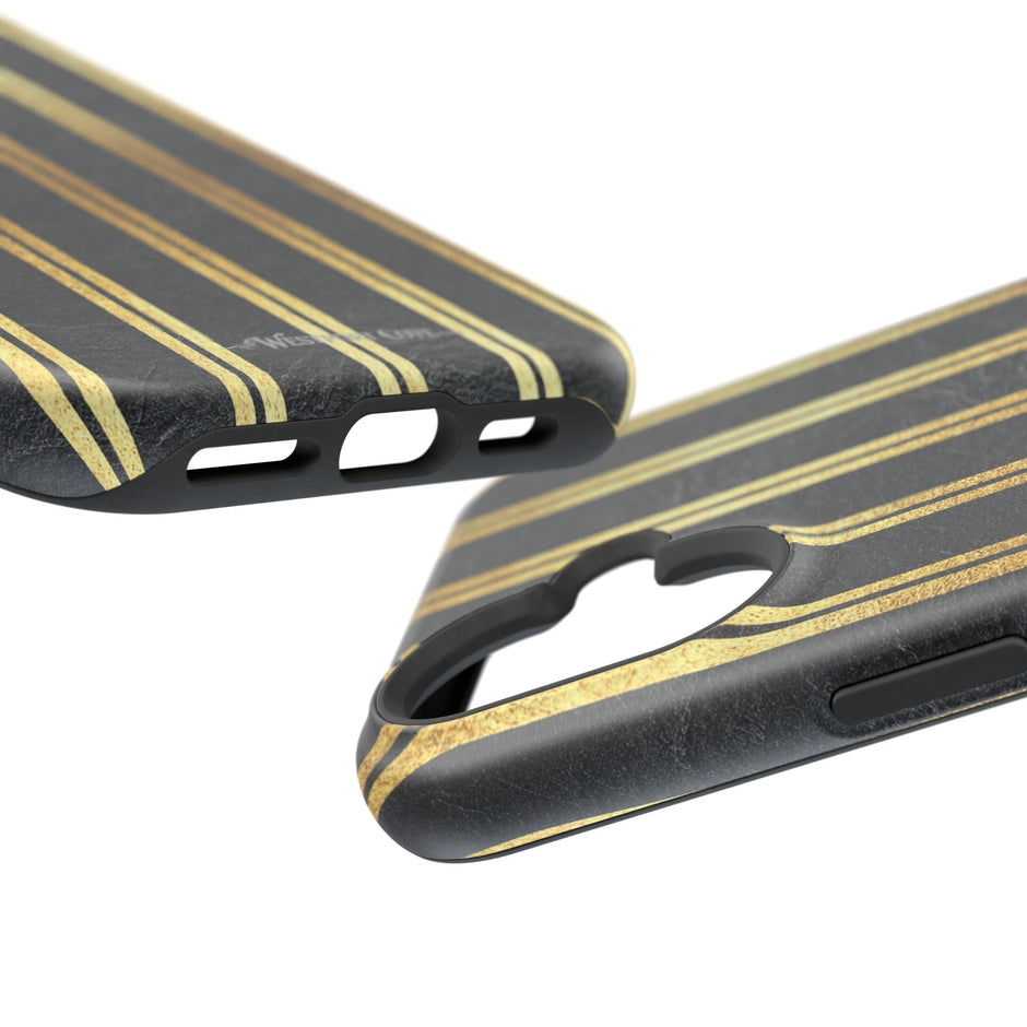 Black Leather - Extreme MagSafe Phone Case - Westport Cove