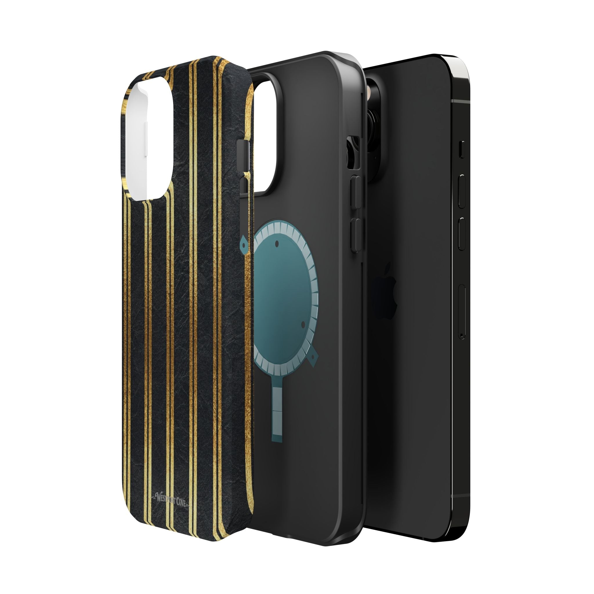 Black Leather - Extreme MagSafe Phone Case - Westport Cove