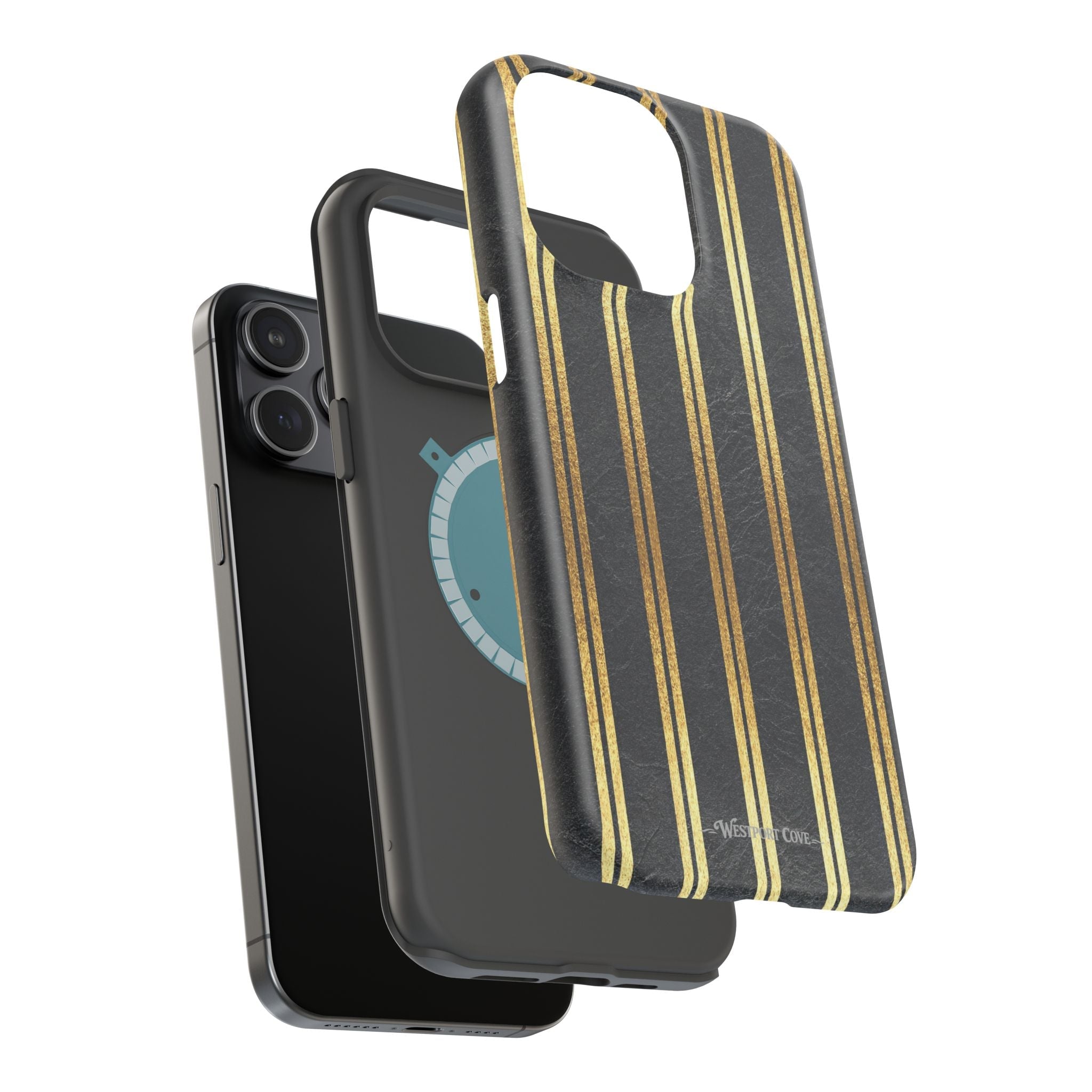 Black Leather - Extreme MagSafe Phone Case - Westport Cove
