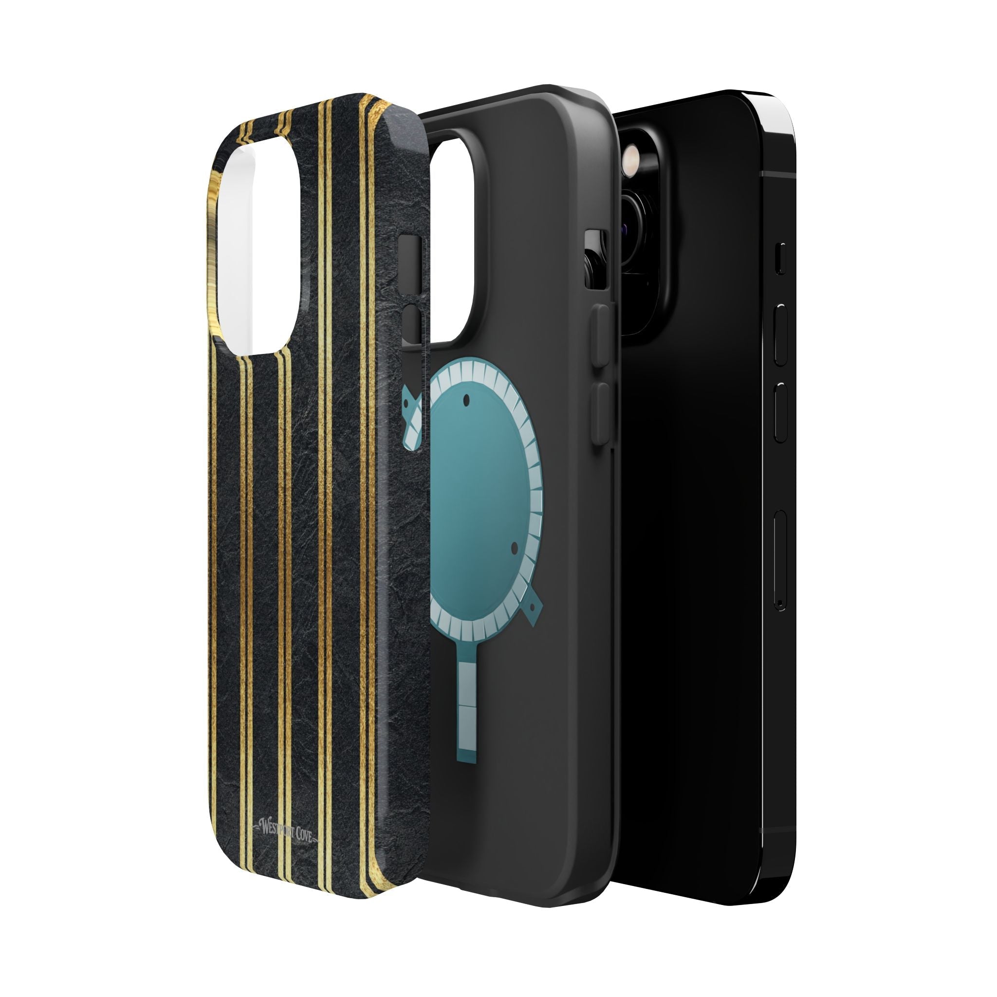 Black Leather - Extreme MagSafe Phone Case - Westport Cove