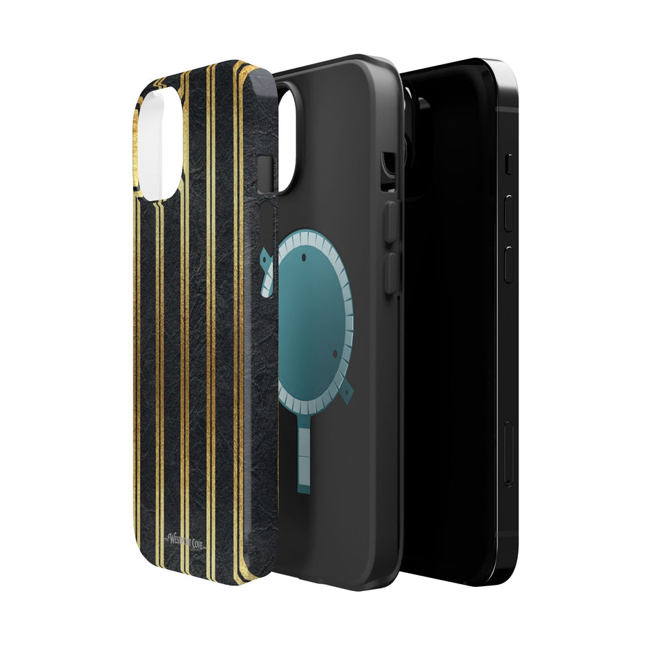 Black Leather - Extreme MagSafe Phone Case - Westport Cove