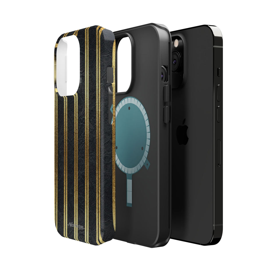Black Leather - Extreme MagSafe Phone Case - Westport Cove