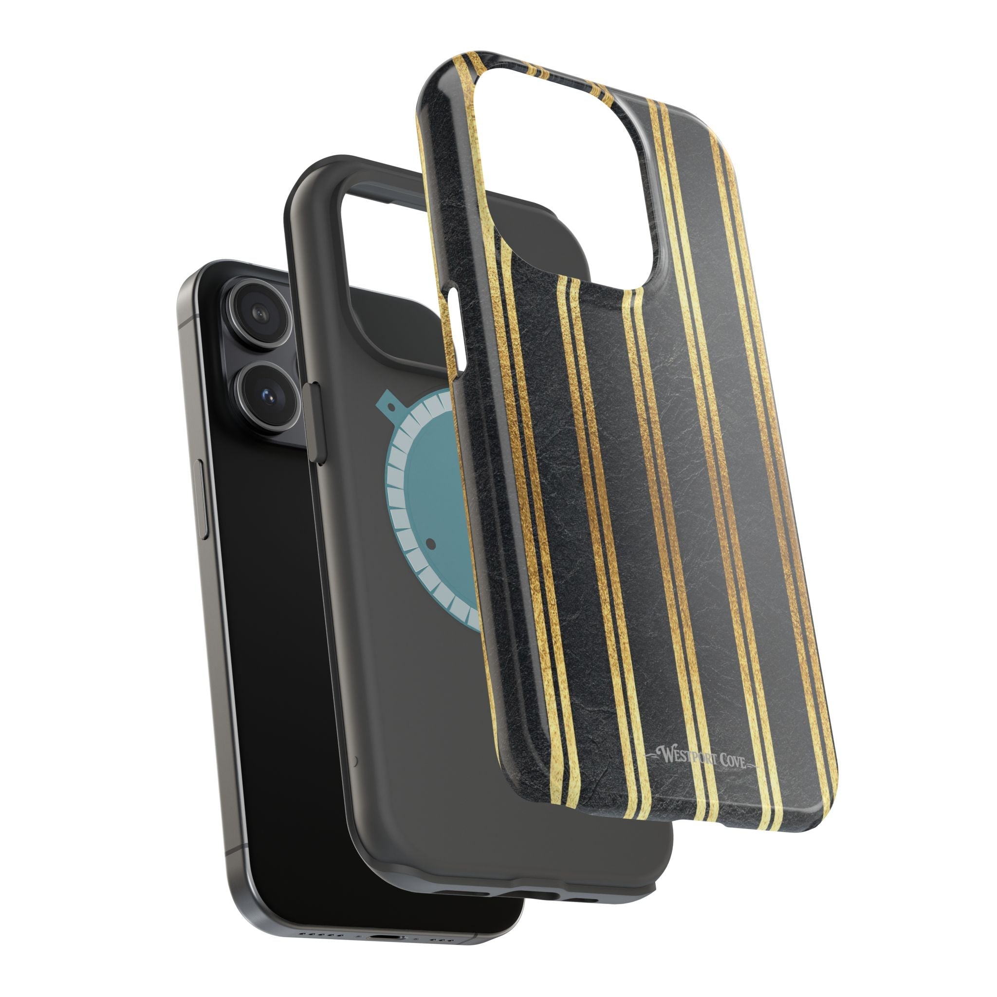 Black Leather - Extreme MagSafe Phone Case - Westport Cove
