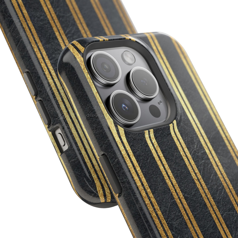 Black Leather - Extreme MagSafe Phone Case - Westport Cove