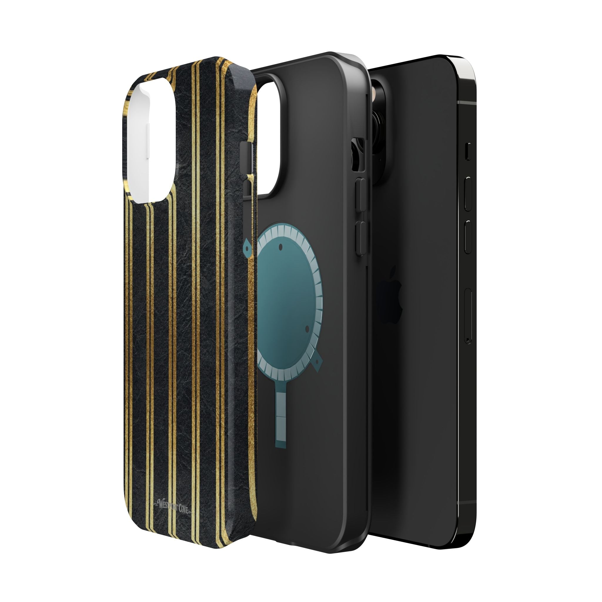 Black Leather - Extreme MagSafe Phone Case - Westport Cove