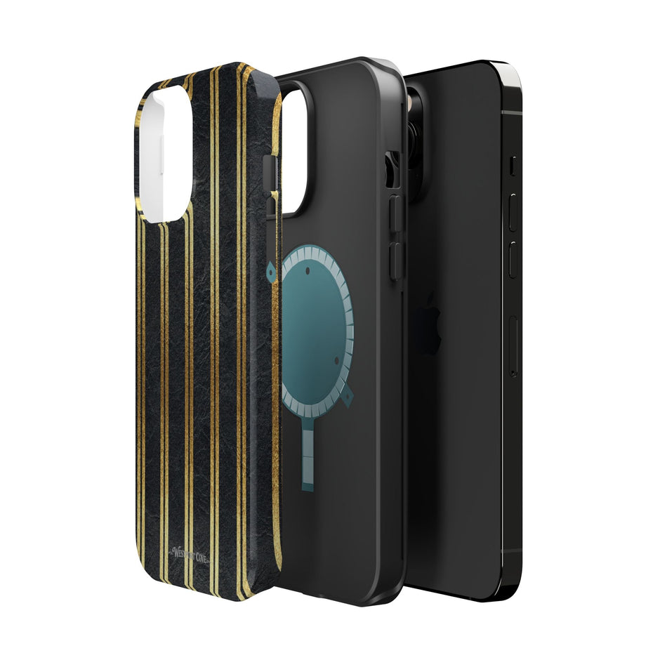 Black Leather - Extreme MagSafe Phone Case - Westport Cove