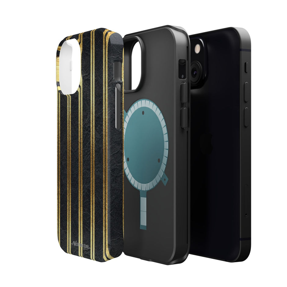 Black Leather - Extreme MagSafe Phone Case - Westport Cove