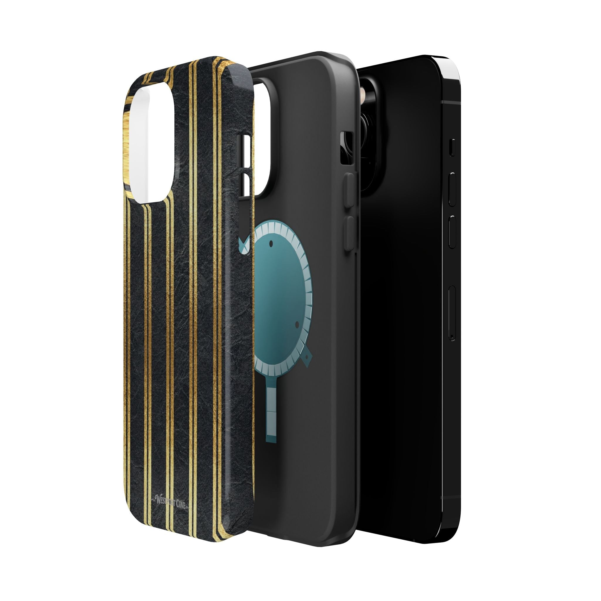 Black Leather - Extreme MagSafe Phone Case - Westport Cove