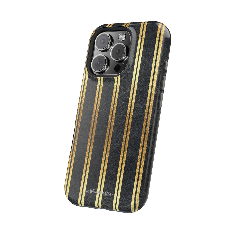 Black Leather - Extreme MagSafe Phone Case - Westport Cove
