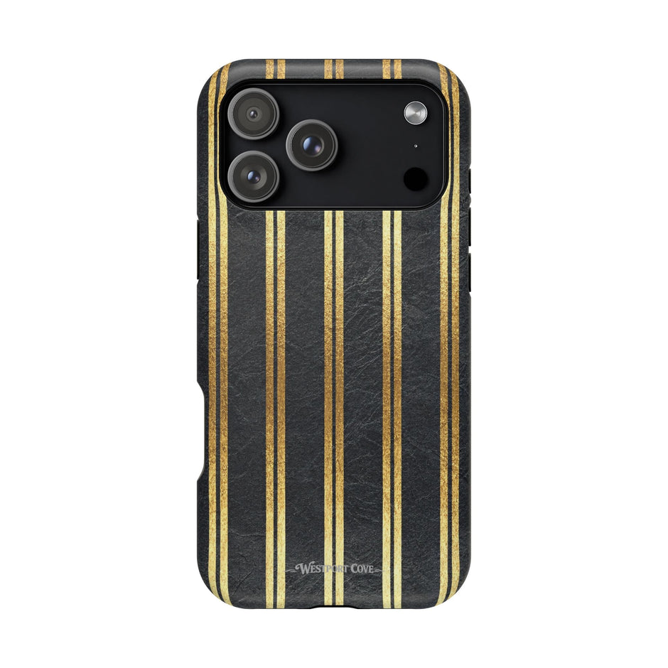 Black Leather - Extreme MagSafe Phone Case - Westport Cove