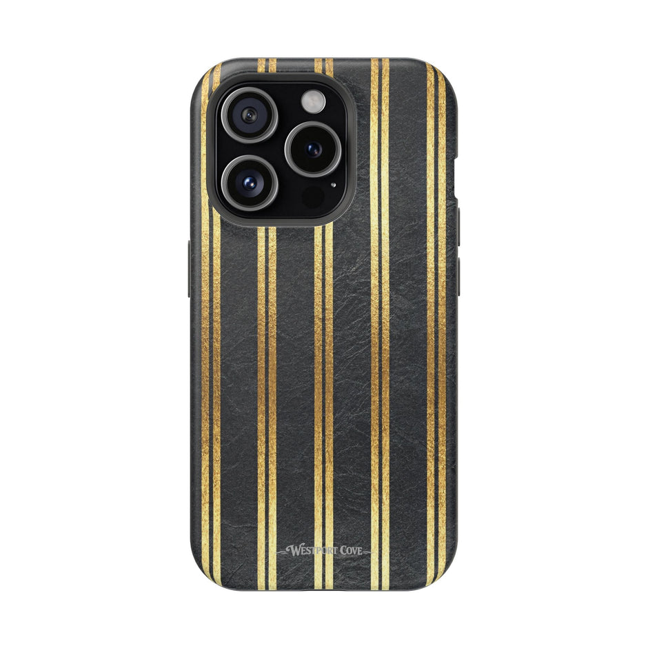 Black Leather - Extreme MagSafe Phone Case - Westport Cove