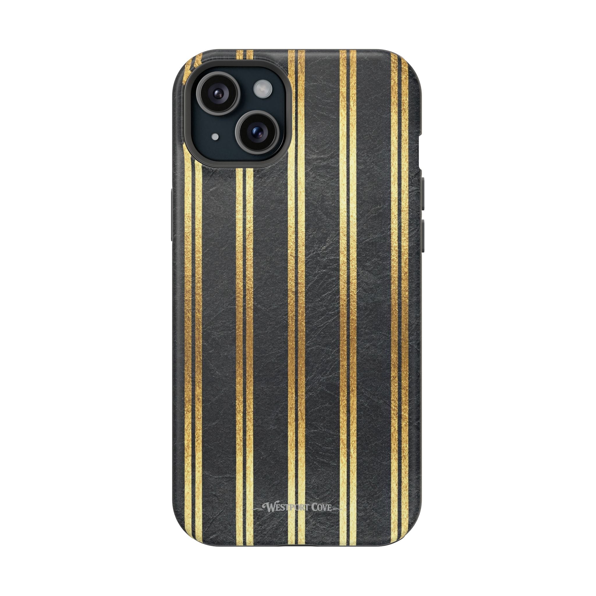 Black Leather - Extreme MagSafe Phone Case - Westport Cove