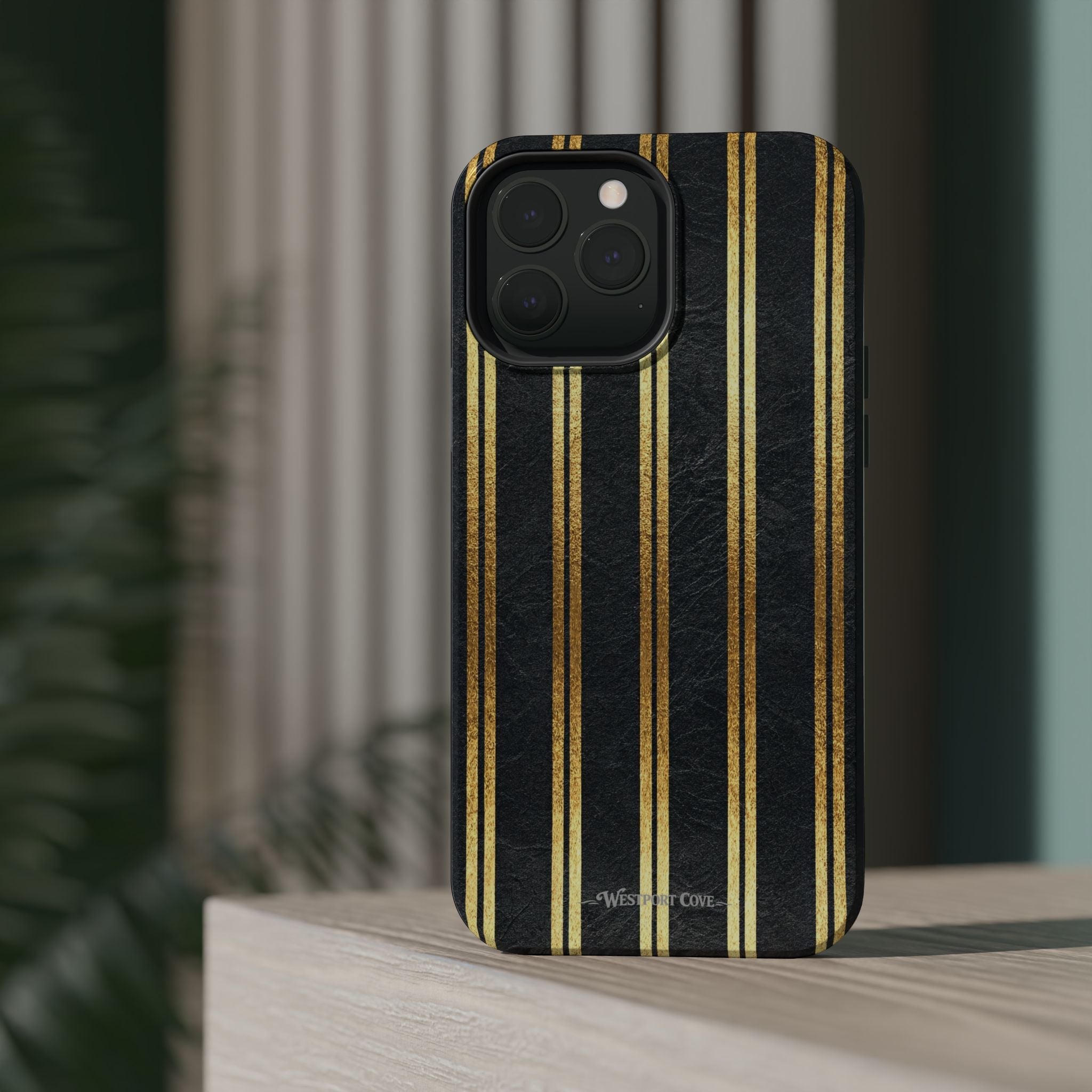 Black Leather - Extreme MagSafe Phone Case - Westport Cove