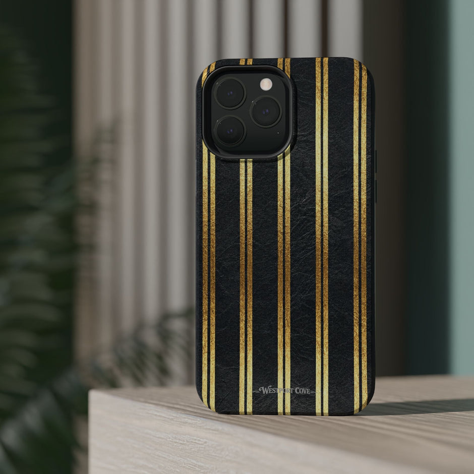 Black Leather - Extreme MagSafe Phone Case - Westport Cove