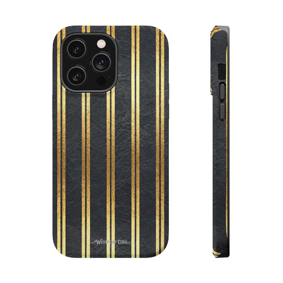 Black Leather - Extreme MagSafe Phone Case - Westport Cove