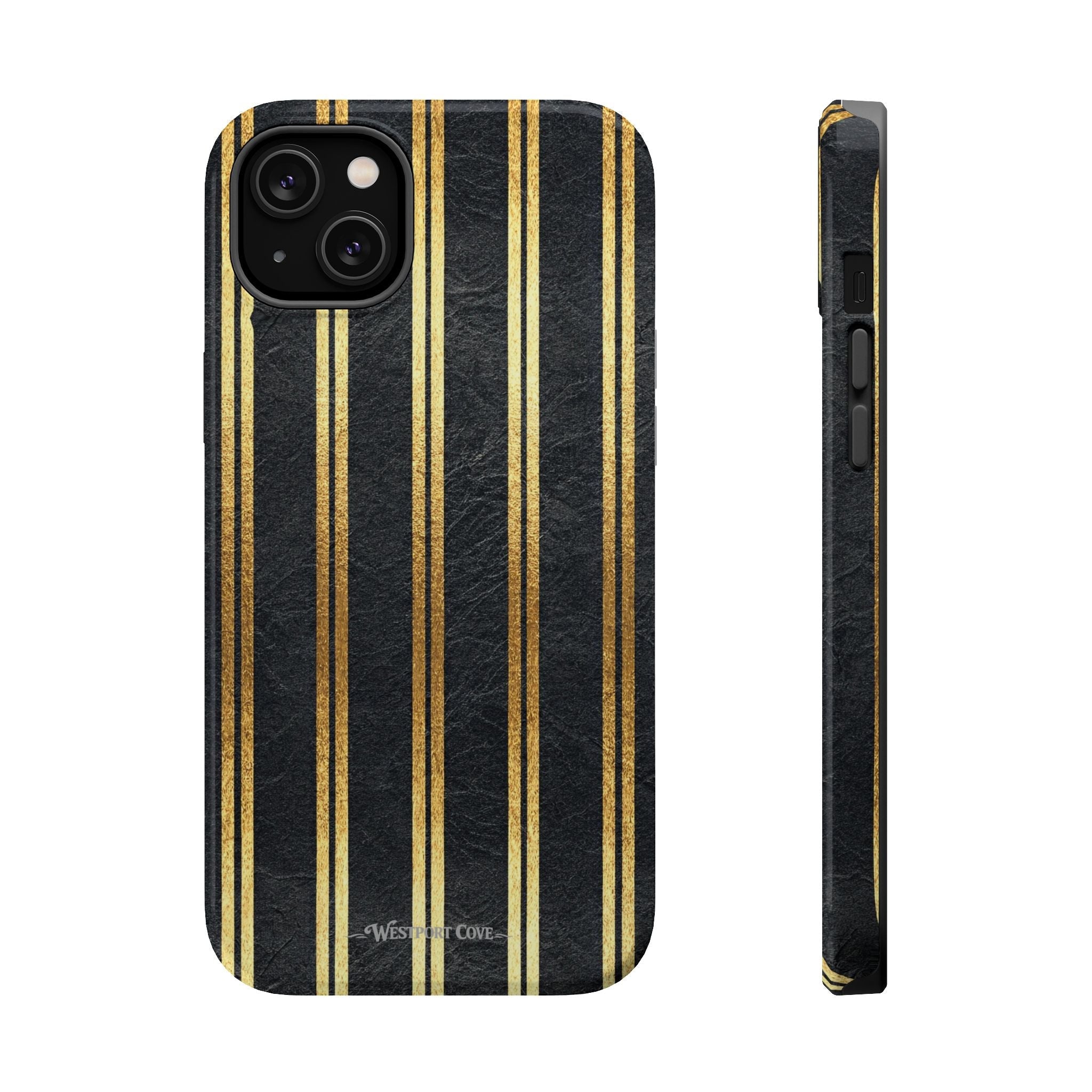 Black Leather - Extreme MagSafe Phone Case - Westport Cove