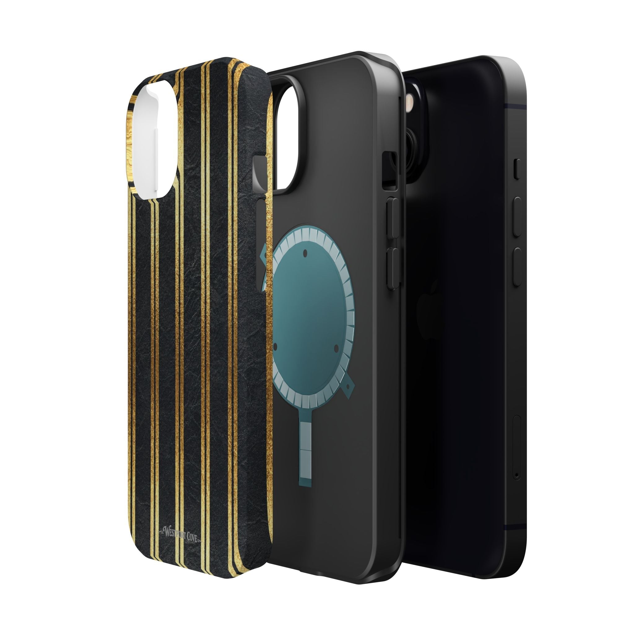 Black Leather - Extreme MagSafe Phone Case - Westport Cove