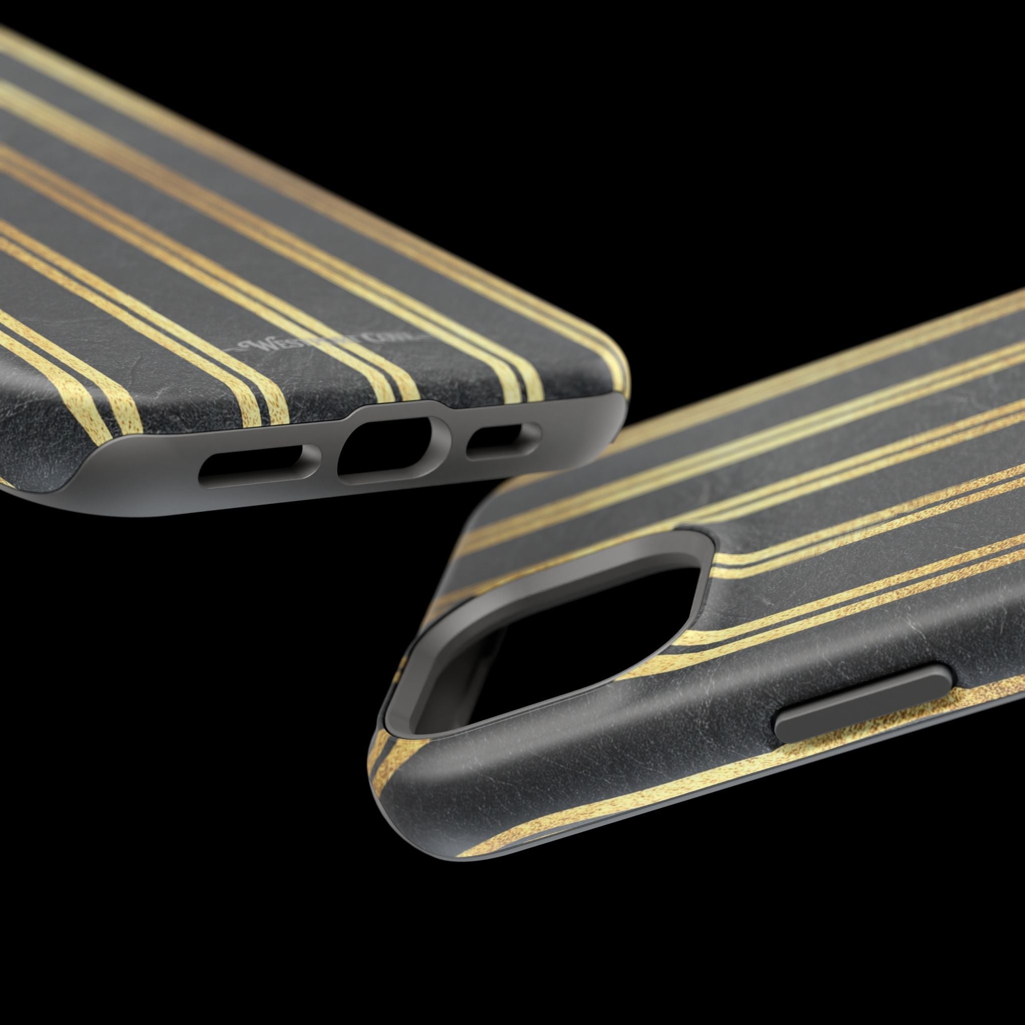 Black Leather - Extreme MagSafe Phone Case - Westport Cove