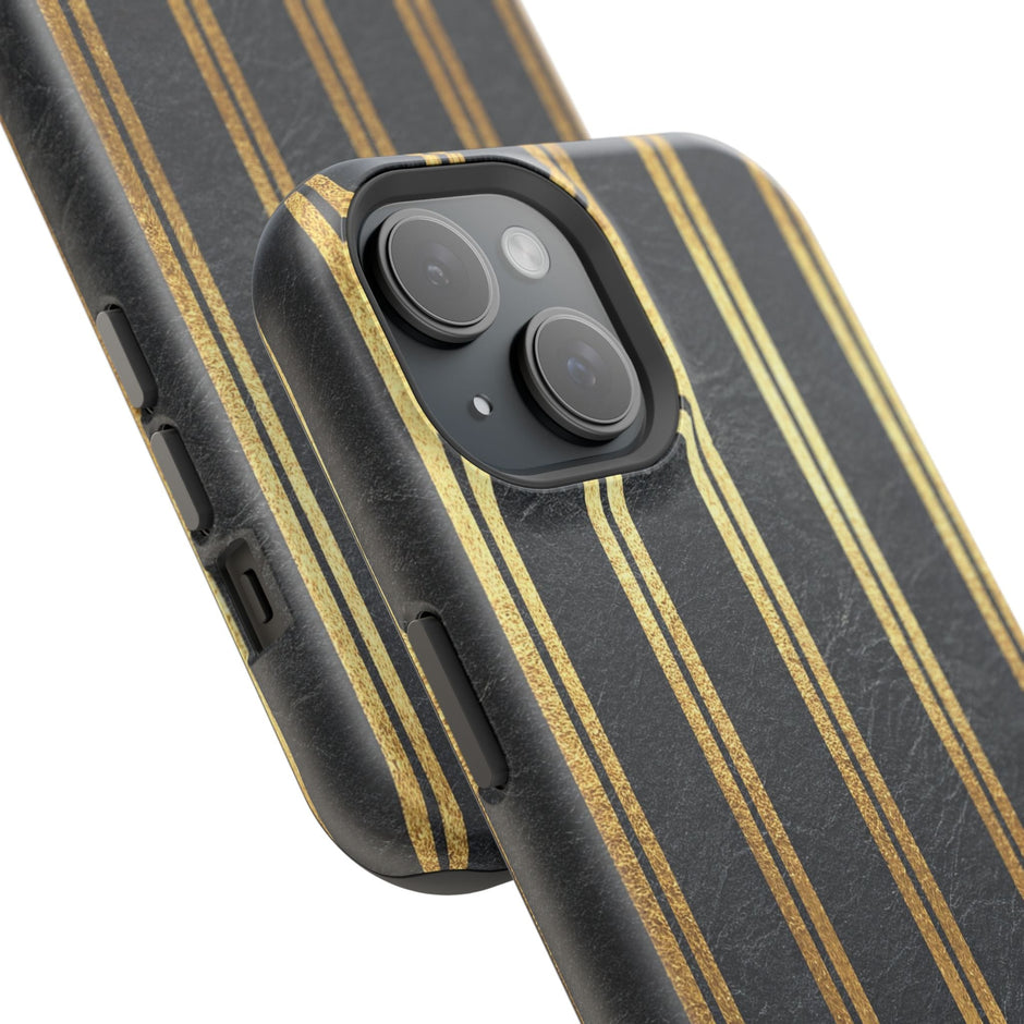 Black Leather - Extreme MagSafe Phone Case - Westport Cove