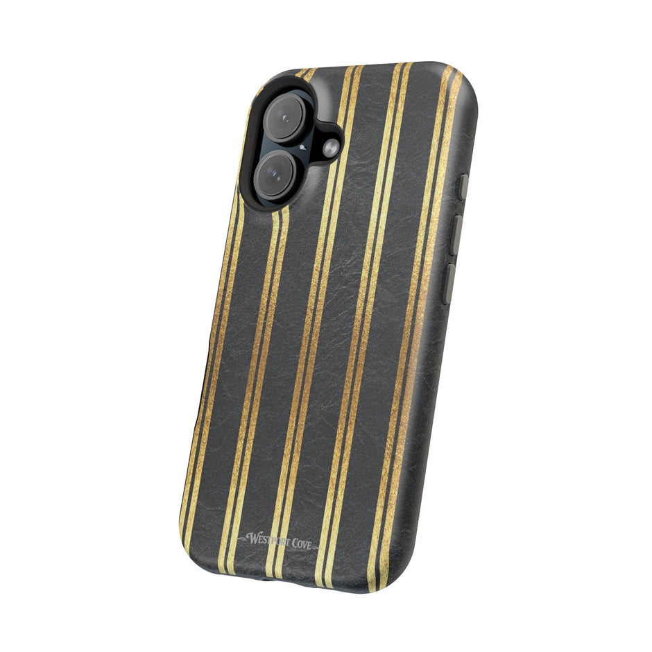 Black Leather - Extreme MagSafe Phone Case - Westport Cove