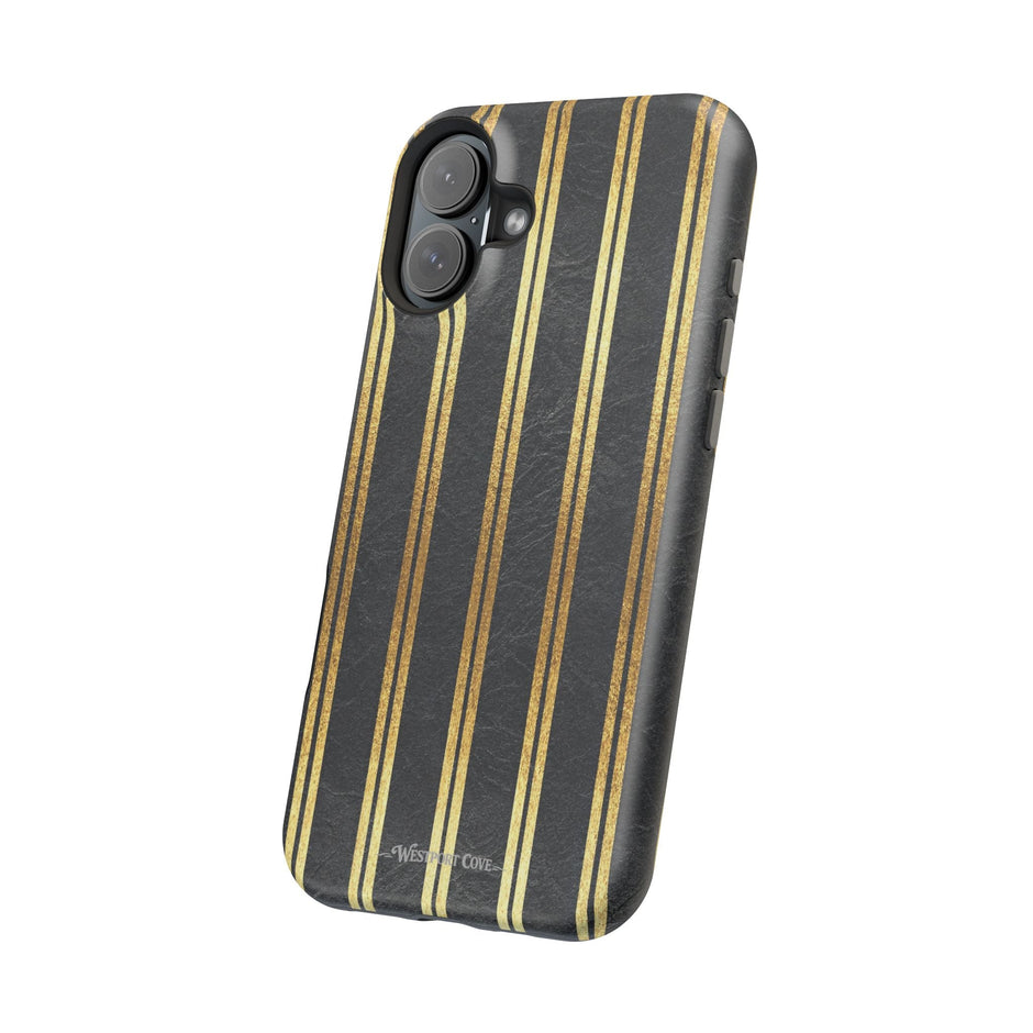 Black Leather - Extreme MagSafe Phone Case - Westport Cove