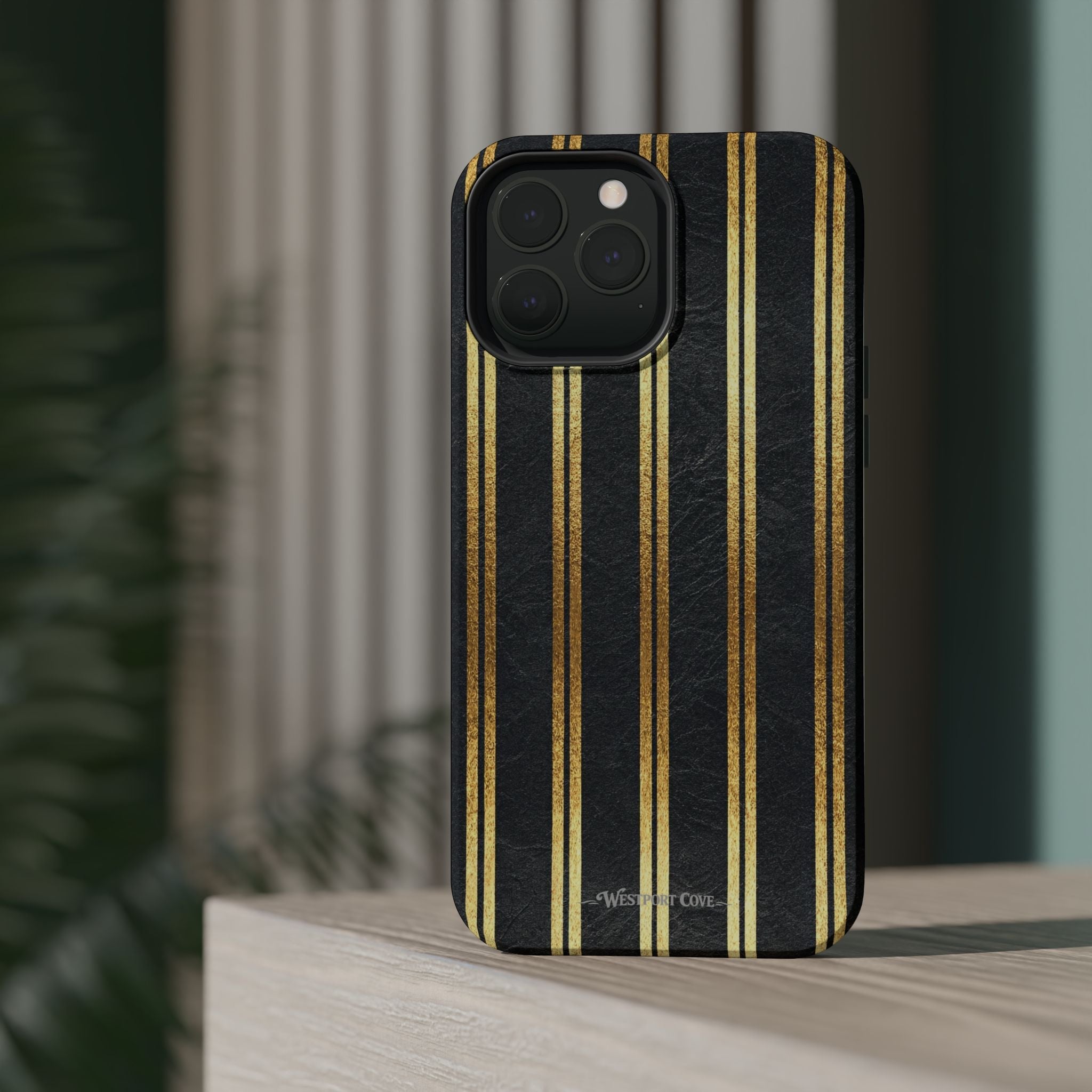 Black Leather - Extreme MagSafe Phone Case - Westport Cove