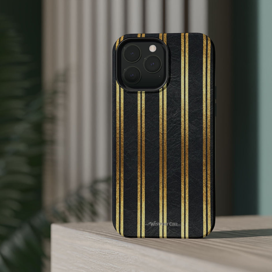 Black Leather - Extreme MagSafe Phone Case - Westport Cove