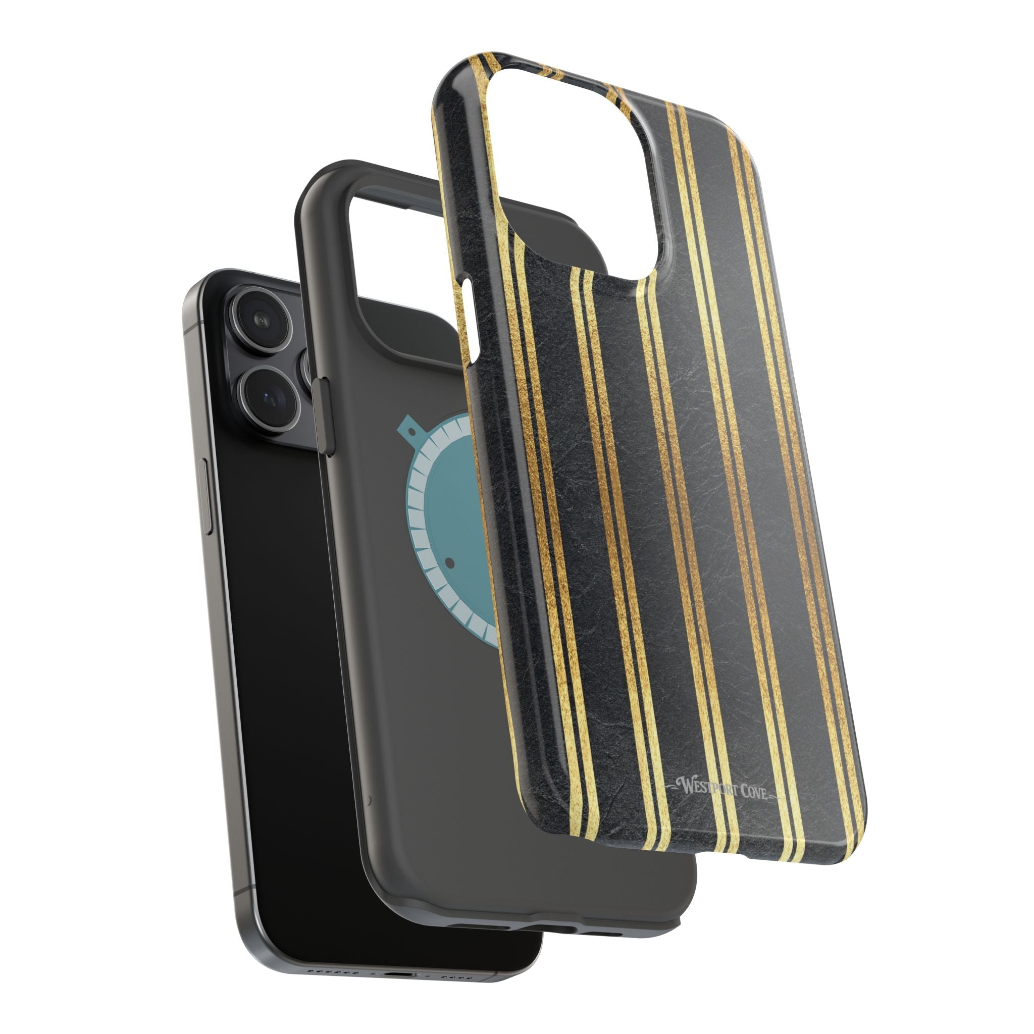 Black Leather - Extreme MagSafe Phone Case - Westport Cove