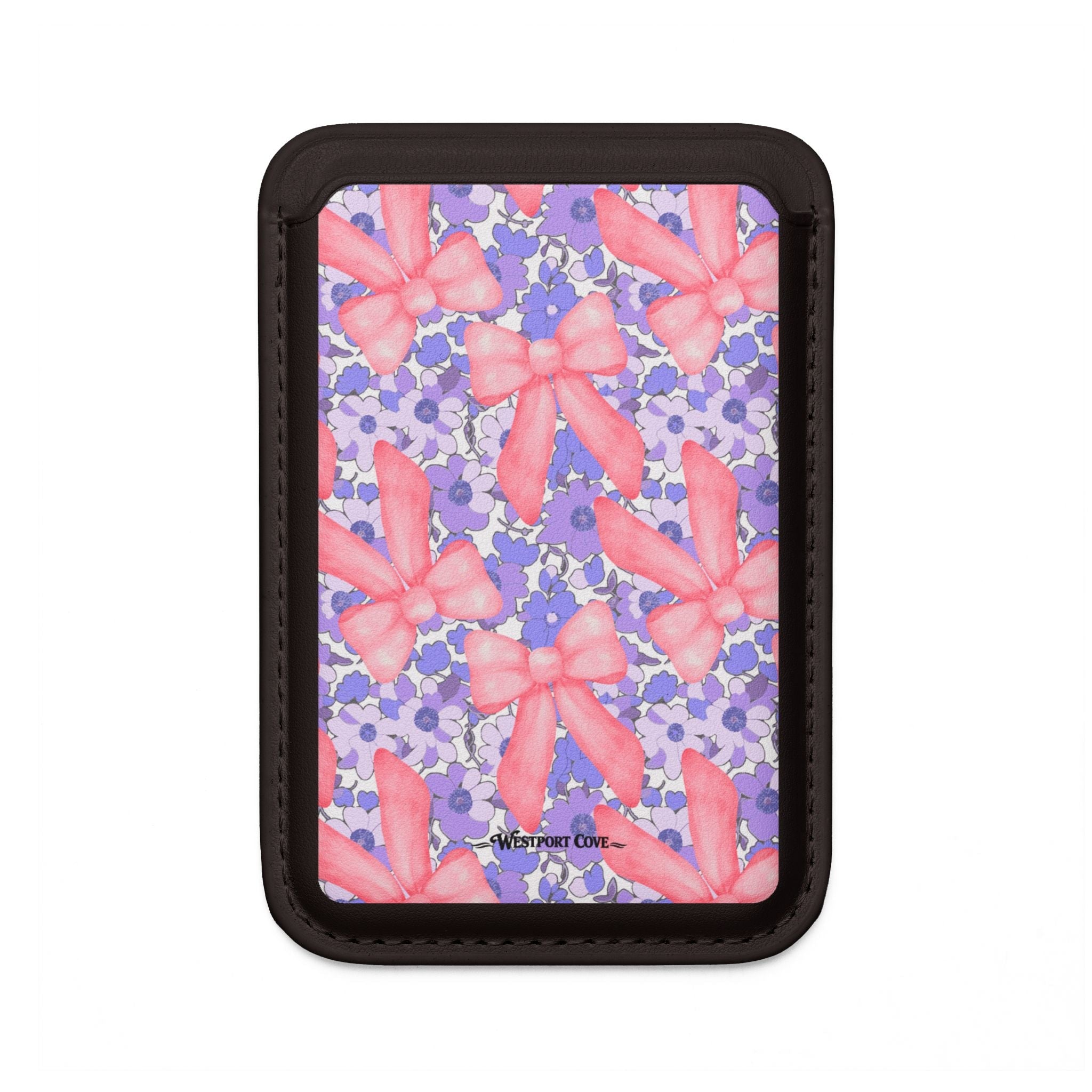 Bow Floral - MagSafe Vegan Card Holder - Westport Cove