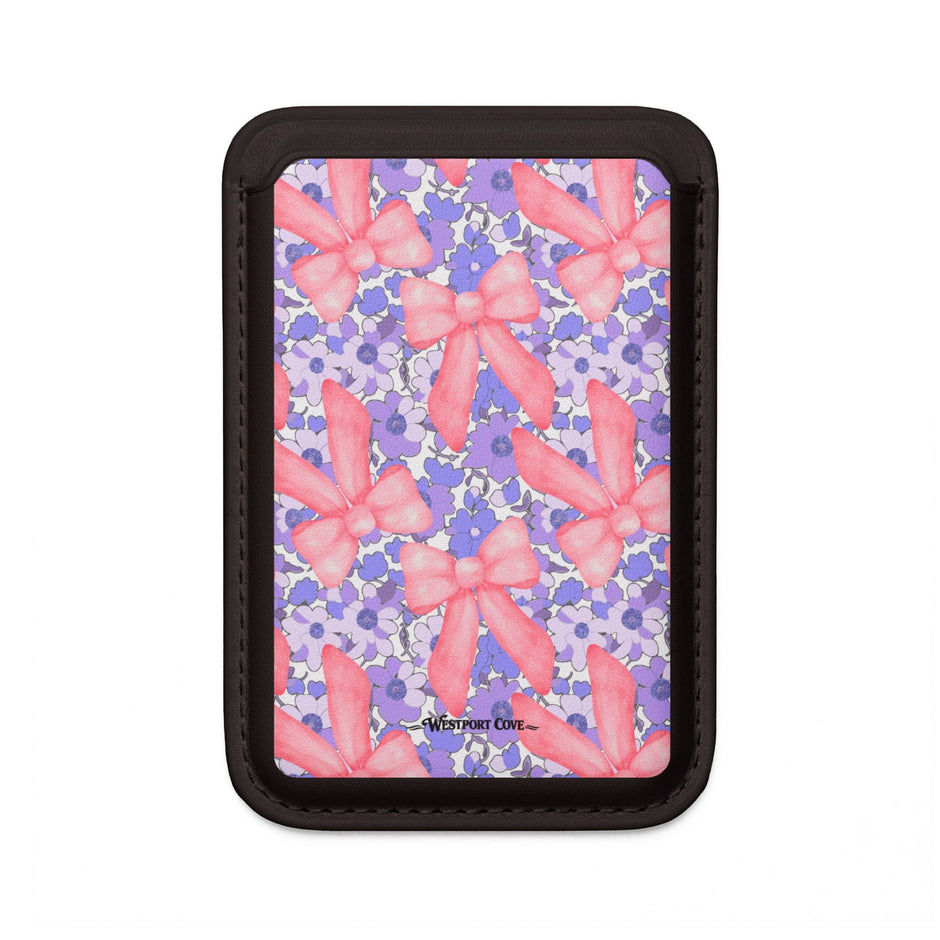 Bow Floral - MagSafe Vegan Card Holder - Westport Cove