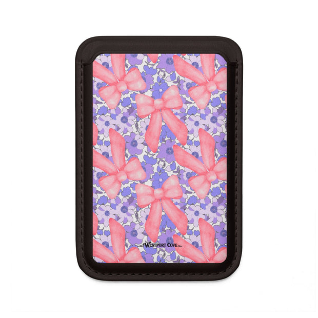 Bow Floral - MagSafe Vegan Card Holder - Westport Cove