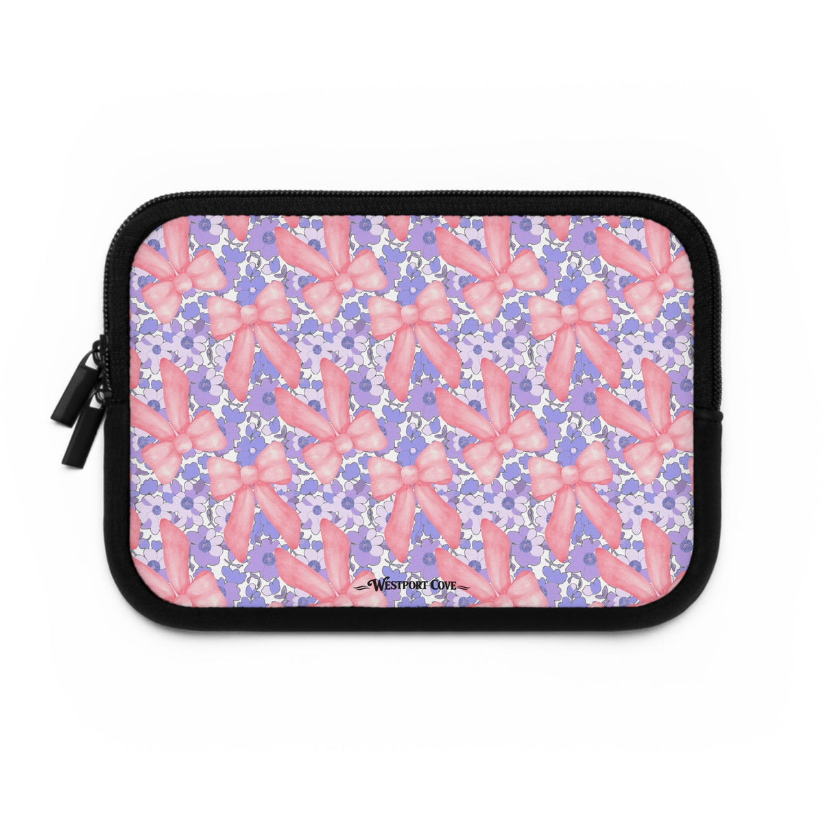 Bow Floral - Safe Harbor Laptop Sleeve - Westport Cove