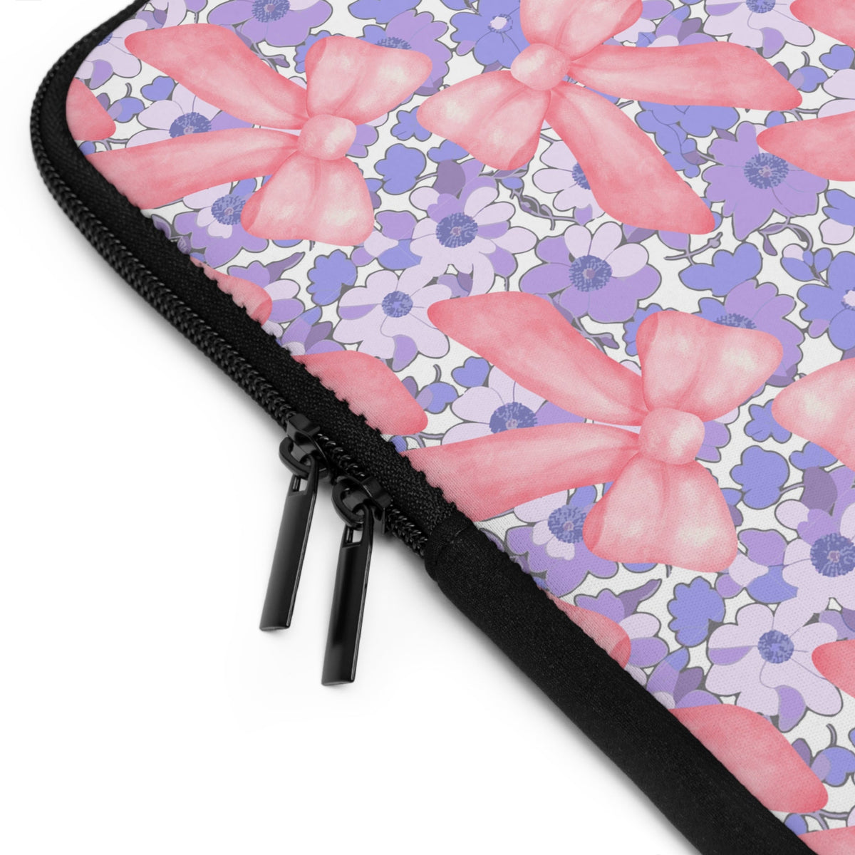 Bow Floral - Safe Harbor Laptop Sleeve - Westport Cove