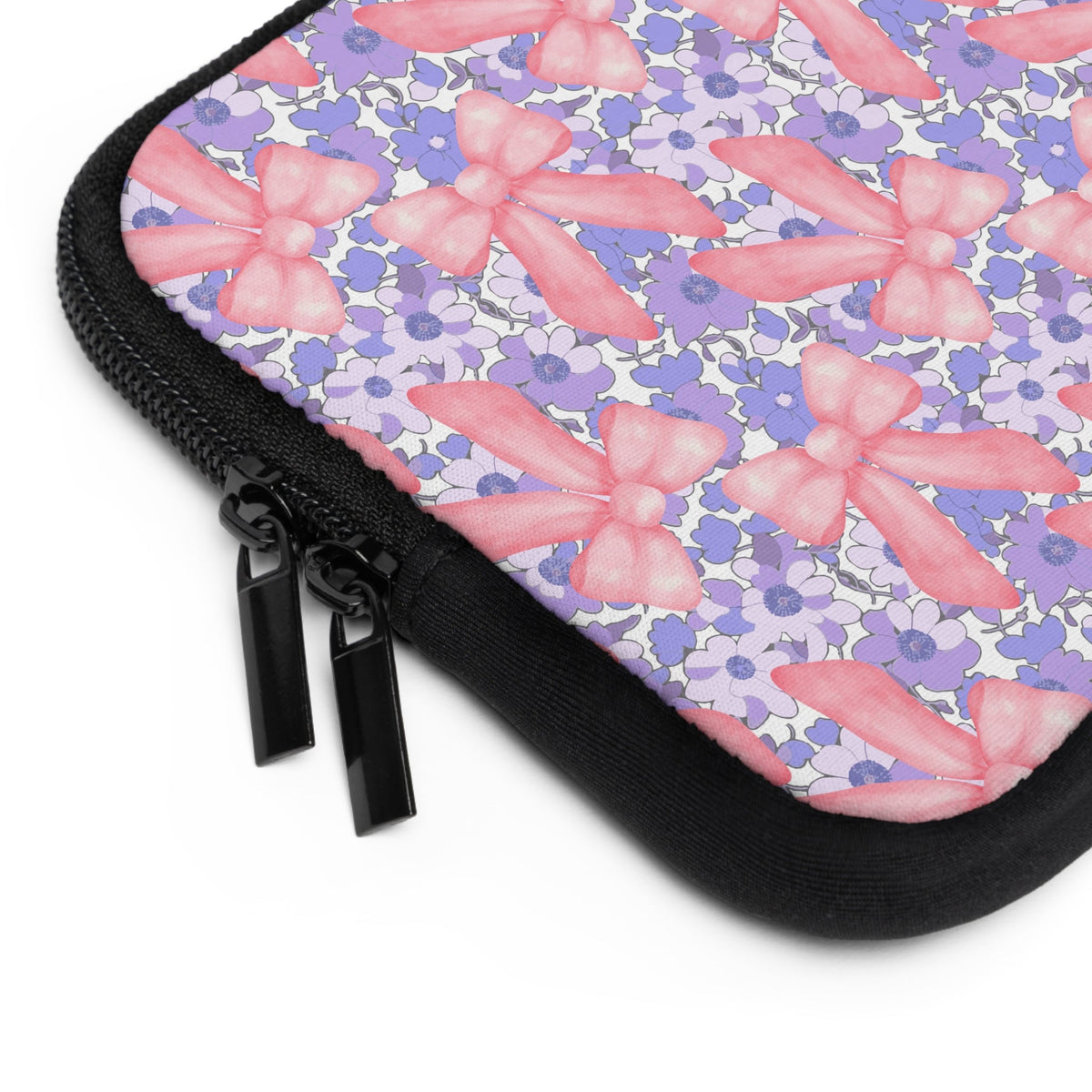Bow Floral - Safe Harbor Laptop Sleeve - Westport Cove