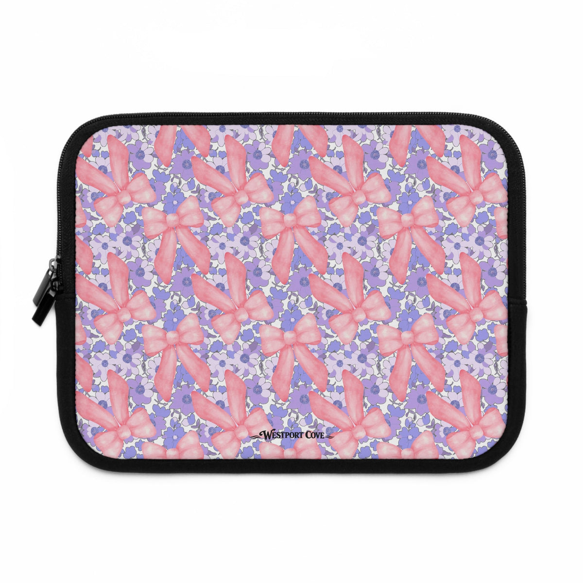 Bow Floral - Safe Harbor Laptop Sleeve - Westport Cove