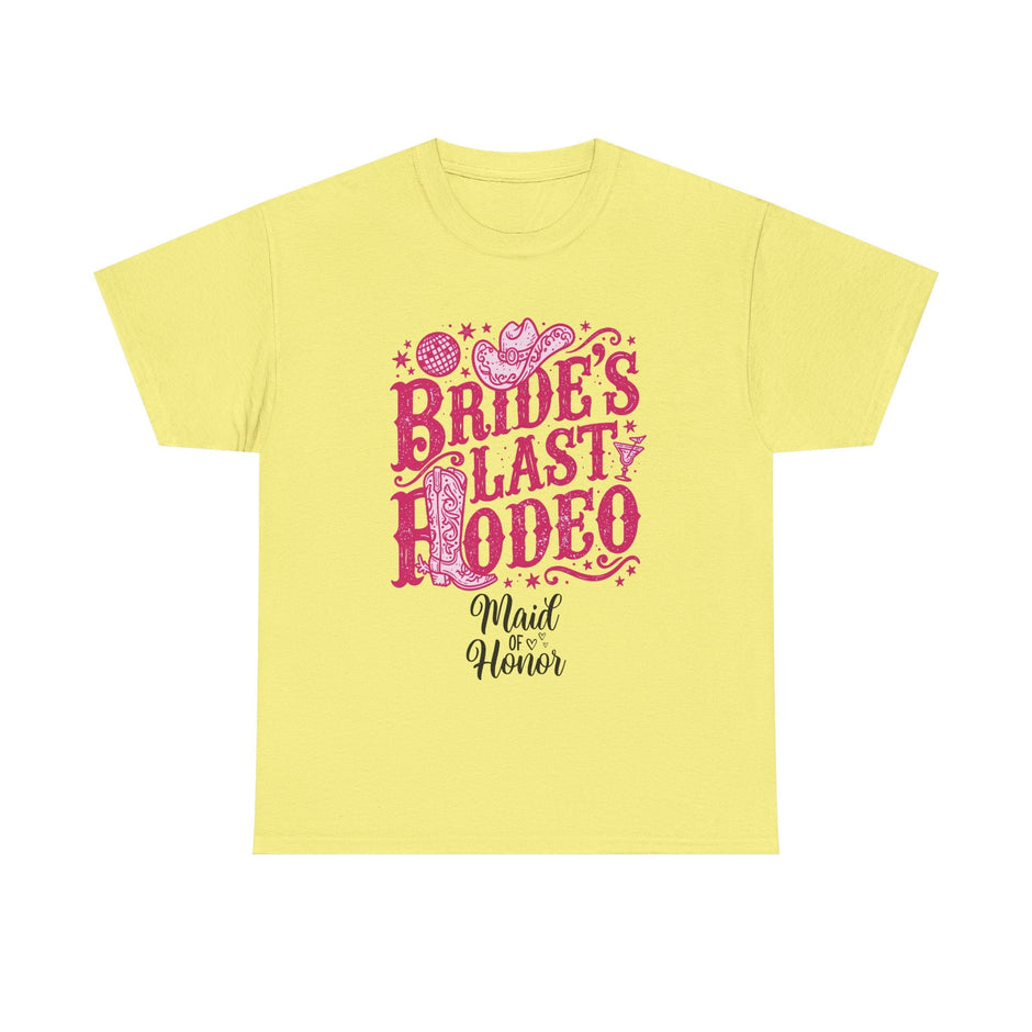 Bride's Last Rodeo T-Shirt — Maid of Honor Bachelorette Western Tee - Westport Cove
