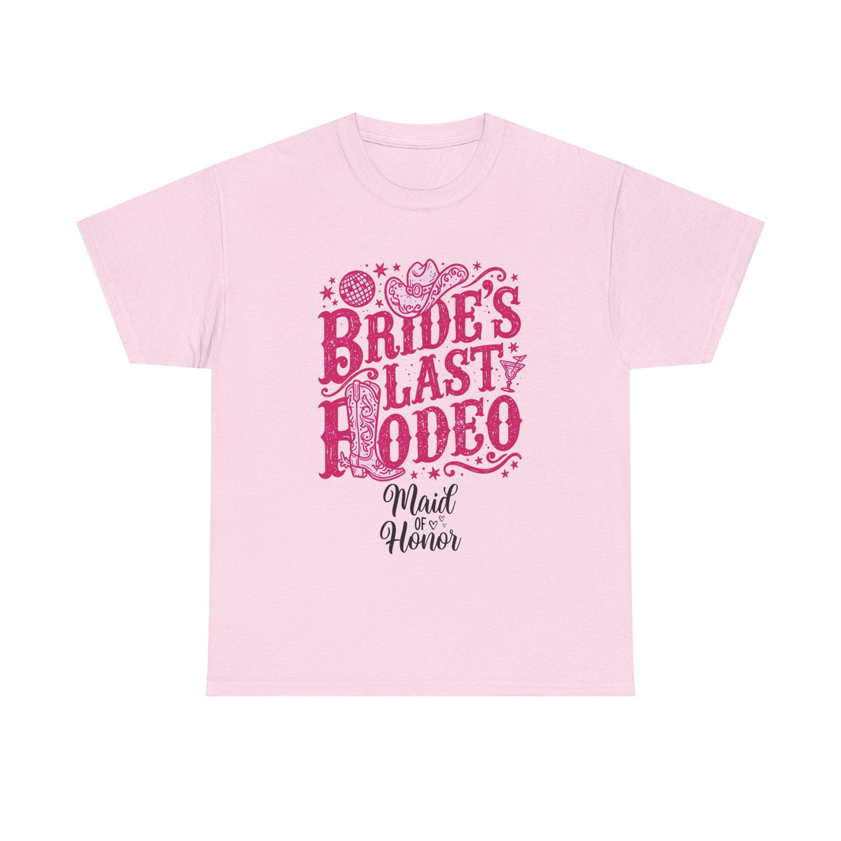 Bride's Last Rodeo T-Shirt — Maid of Honor Bachelorette Western Tee - Westport Cove