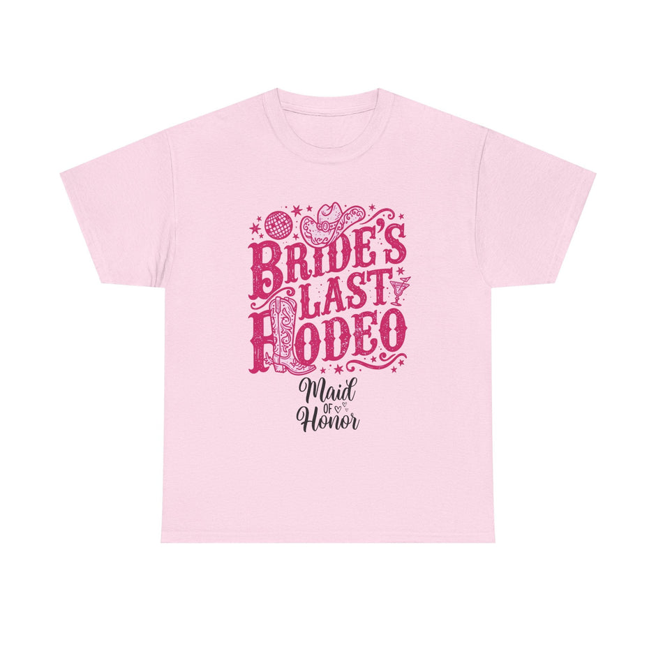 Bride's Last Rodeo T-Shirt — Maid of Honor Bachelorette Western Tee - Westport Cove
