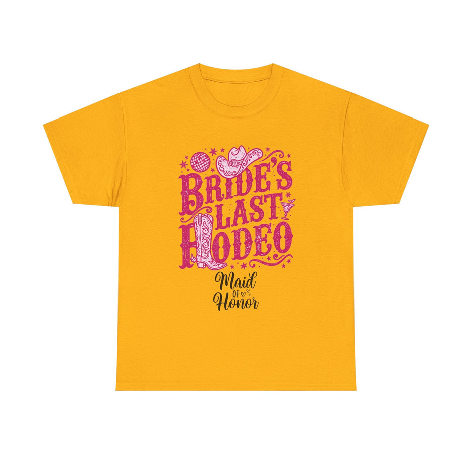 Bride's Last Rodeo T-Shirt — Maid of Honor Bachelorette Western Tee - Westport Cove