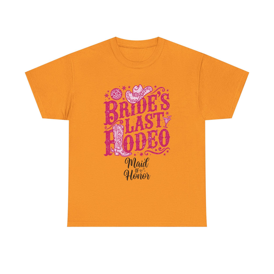 Bride's Last Rodeo T-Shirt — Maid of Honor Bachelorette Western Tee - Westport Cove