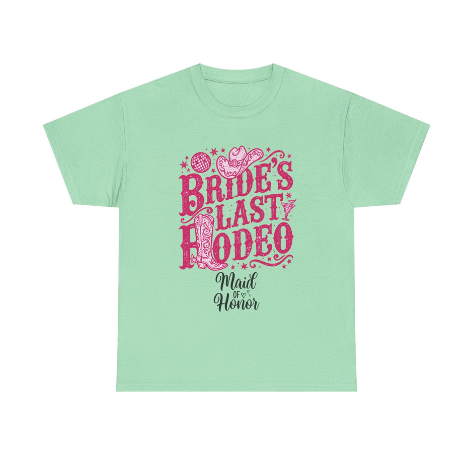 Bride's Last Rodeo T-Shirt — Maid of Honor Bachelorette Western Tee - Westport Cove