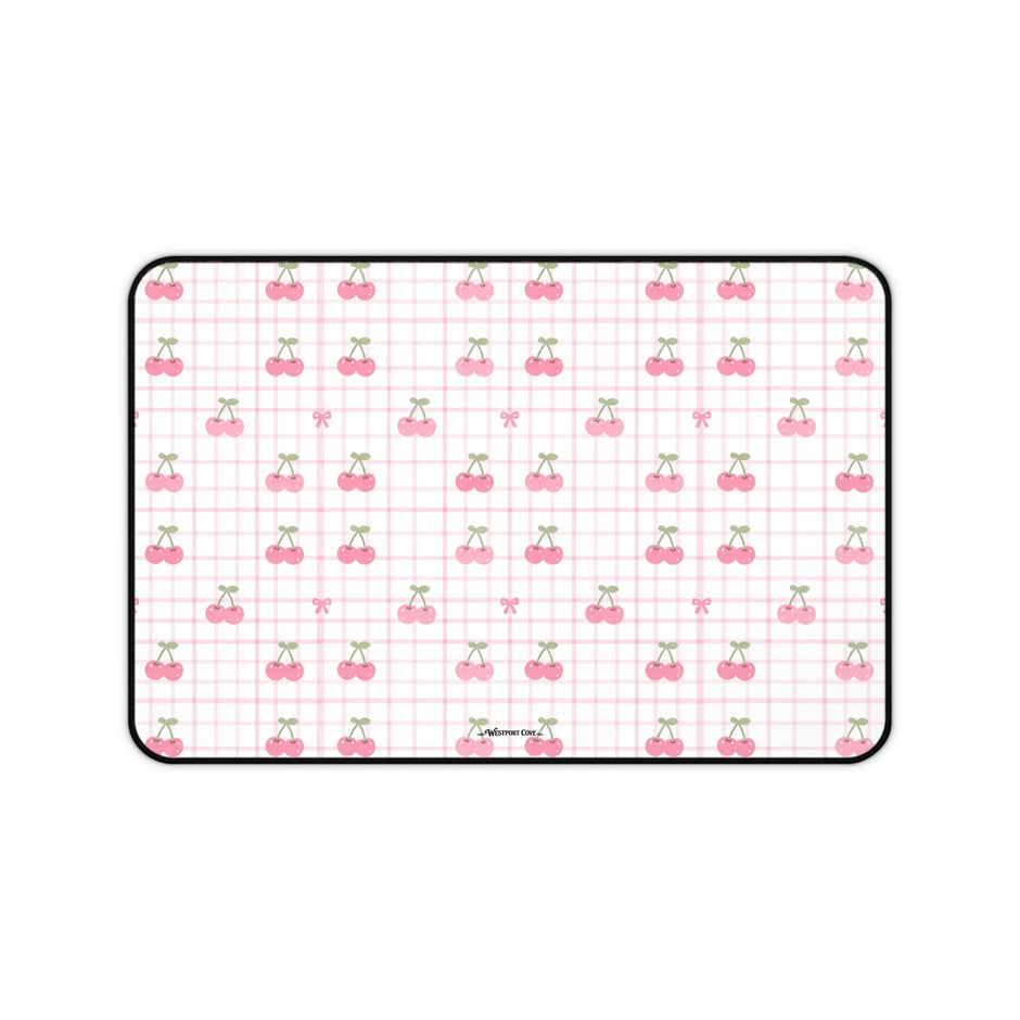 Cherry Ice Cream Smile - Launch Pad - Desk Mat - Westport Cove