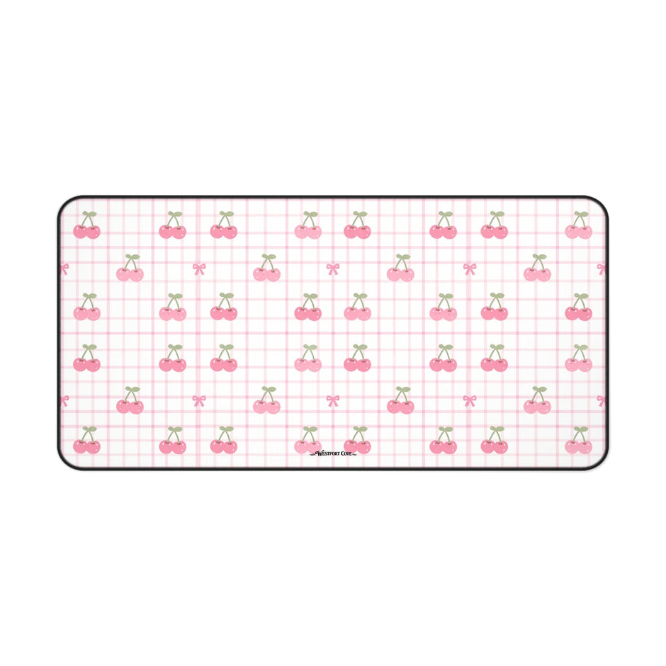 Cherry Ice Cream Smile - Launch Pad - Desk Mat - Westport Cove