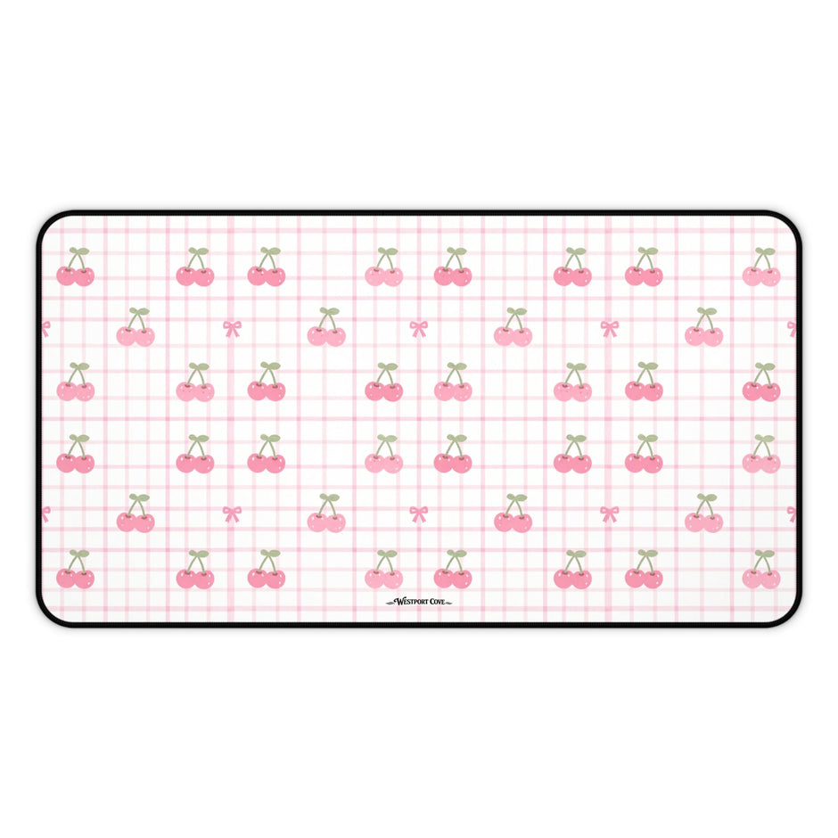 Cherry Ice Cream Smile - Launch Pad - Desk Mat - Westport Cove