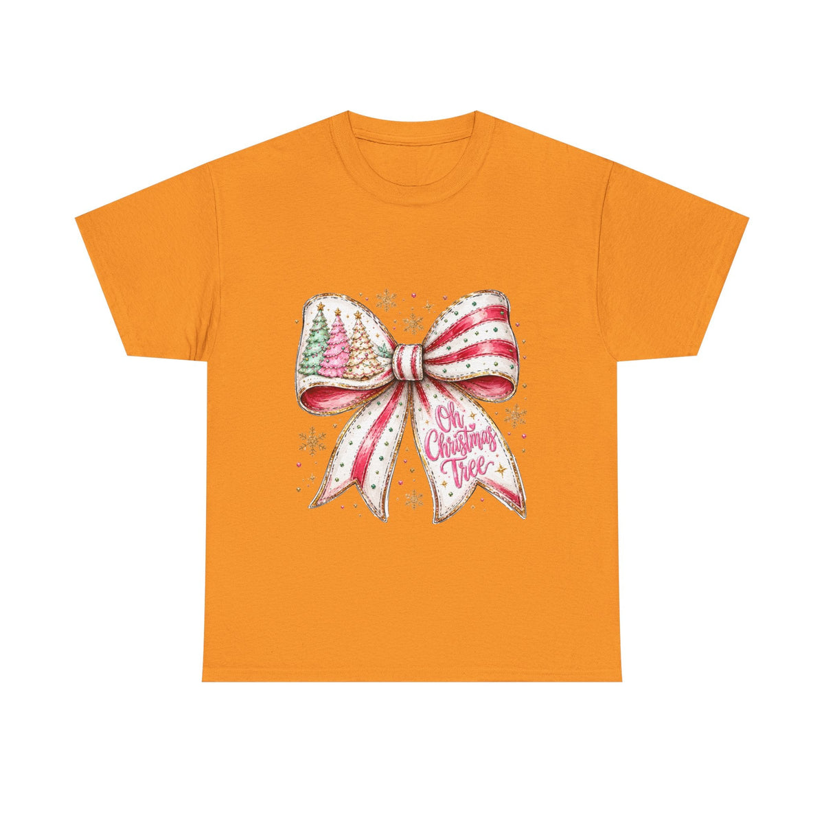 Christmas Bow T-Shirt — 'Oh Christmas Tree' Festive Holiday Tee - Westport Cove