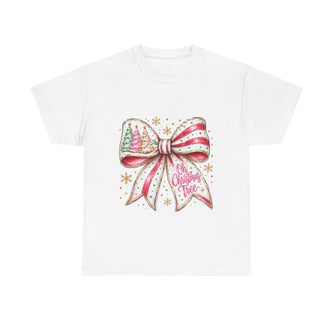 Christmas Bow T-Shirt — 'Oh Christmas Tree' Festive Holiday Tee - Westport Cove