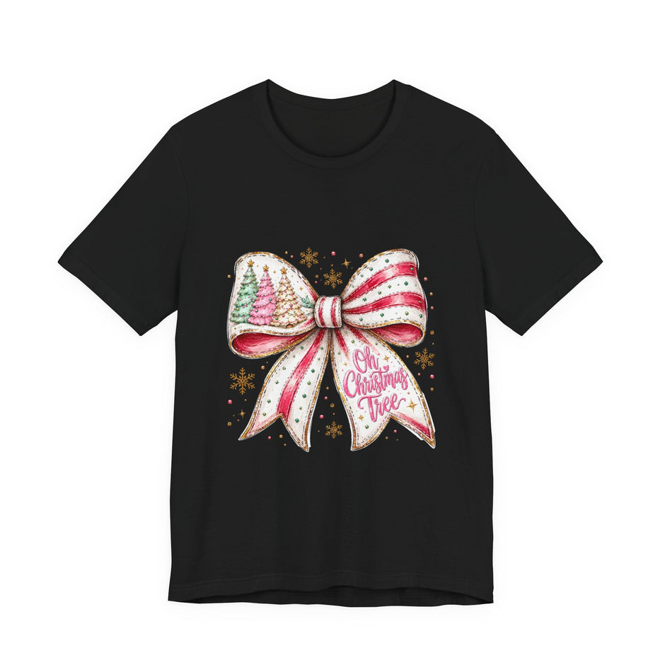 Christmas Bow Tee — 